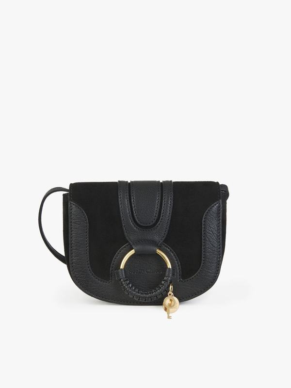 Mini Bolsos Mujer Chloé Hana Negras Suede ULCR69387